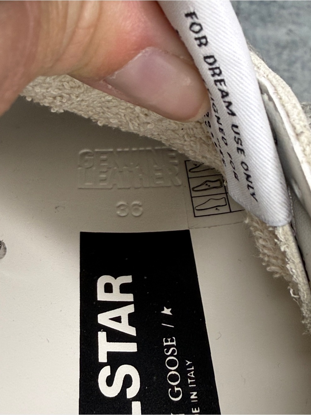 Golden Goose Ball Star Sneakers Milk/Taupe/Beige 36 - Picture 4 of 8